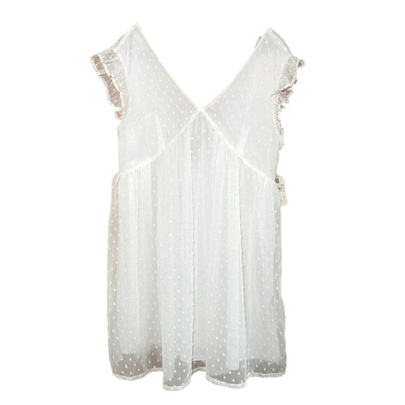 Alterd State - White Polka Dot - Ruffle Tie Dress - Picture 2 of 14